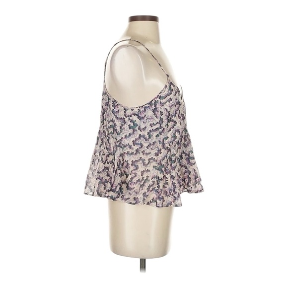 Étoile Isabel Marant Lirhetta Abstract-Print Cotton Tank. Size EU 36/US 4. - Picture 6 of 16